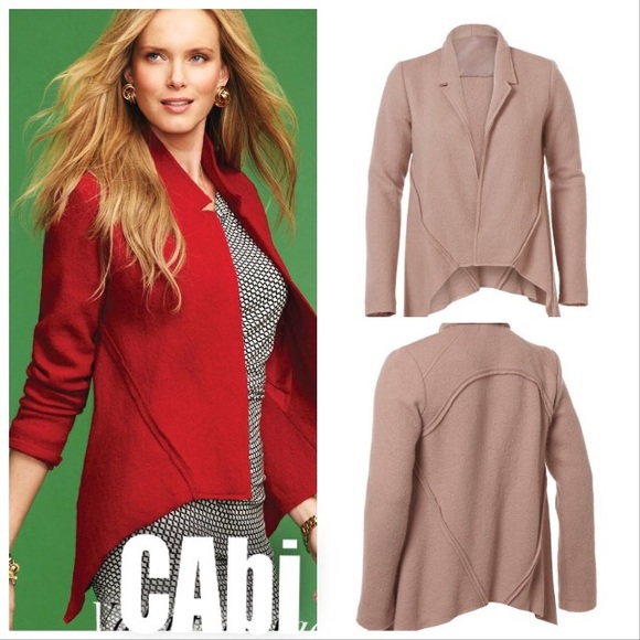CAbi Jackets & Blazers - CAbi Valentina Jacket Open Blazer Wool Blush Pink